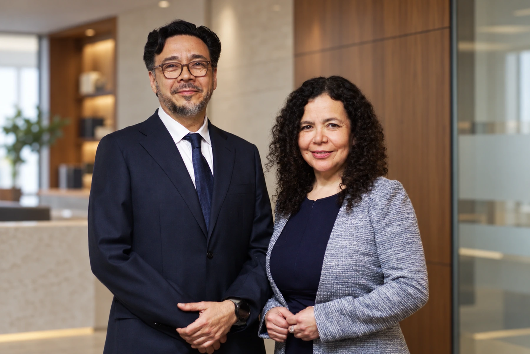 Emiliano Arias y Marisa Navarrete, socios del estudio